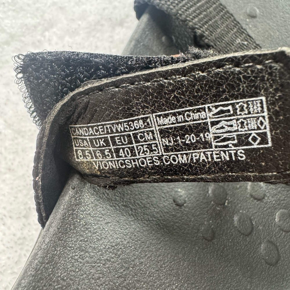 Vionic Black Adjustable Sandals - image 5